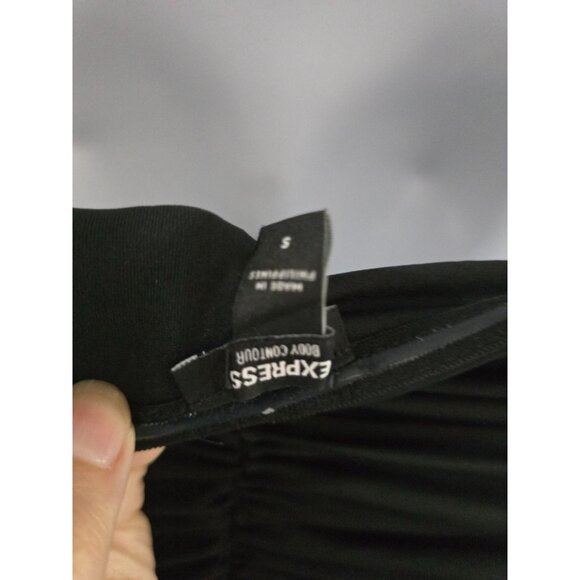 Body Contour Ruched little Black Dress whimsygoth elegant classic capsule glam - Picture 6 of 8